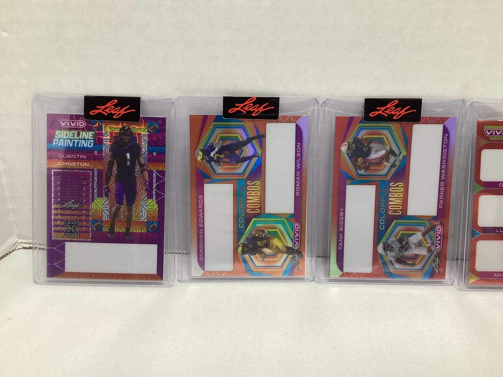 Six Leaf Vivid 1/1 Pre Production Football Cards - 2