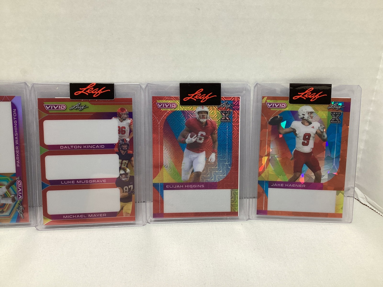 Six Leaf Vivid 1/1 Pre Production Football Cards - 3