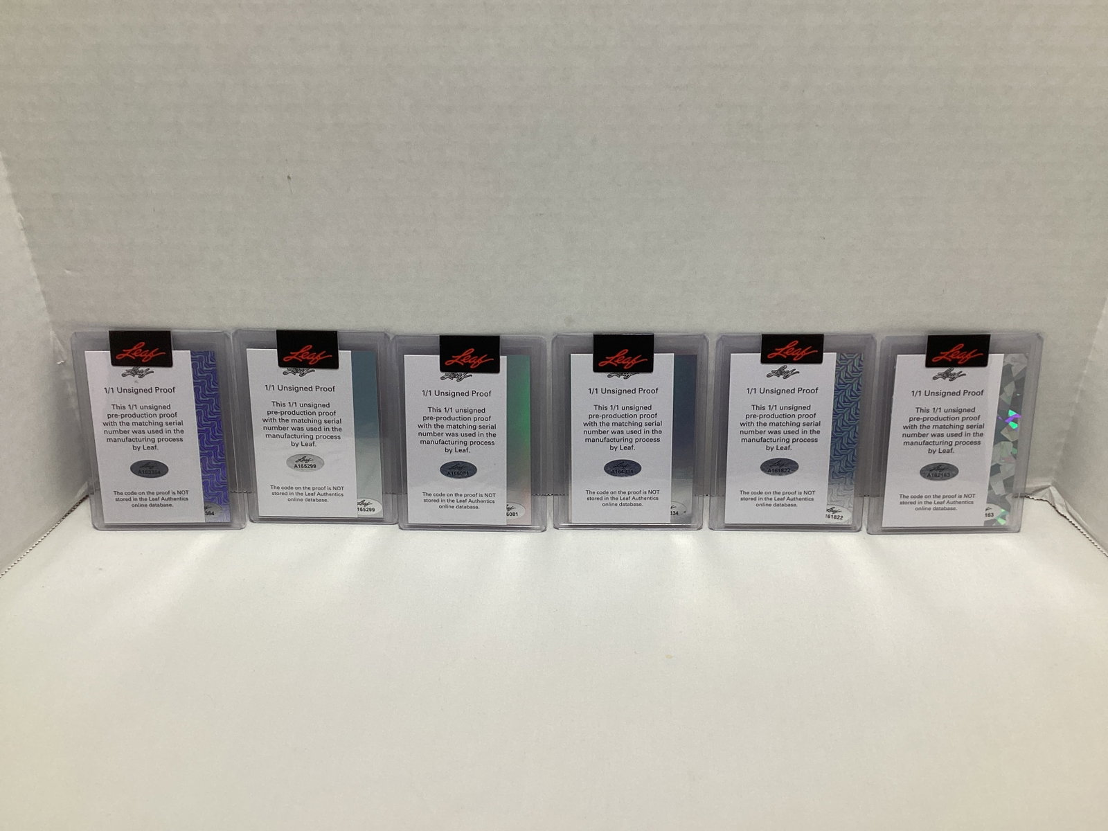 Six Leaf Vivid 1/1 Pre Production Football Cards - 4