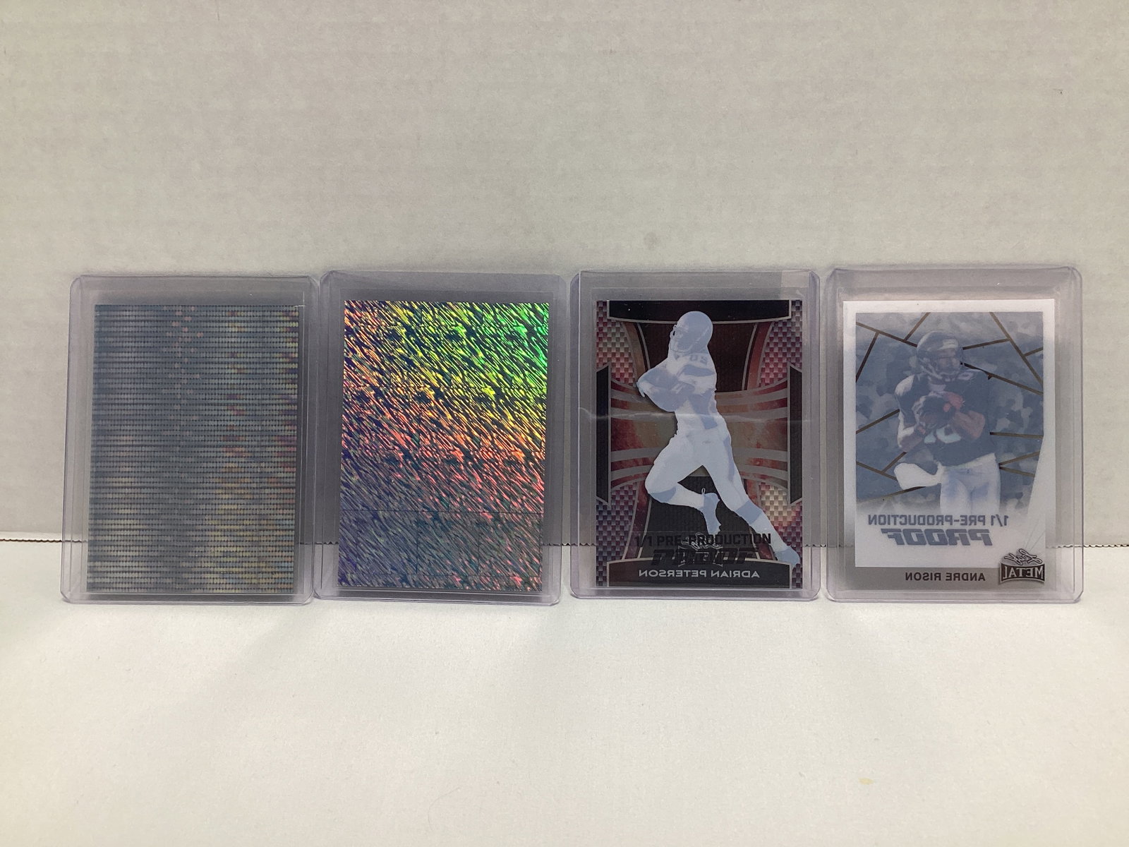 Four Leaf Metal 1/1 Pre Production Football Cards - 4