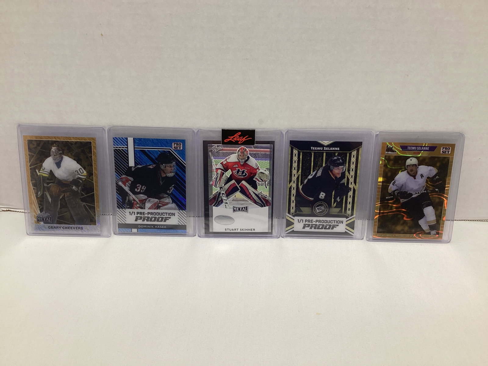 Five Leaf 1/1 Pre Production Hockey Cards (1 of 4)