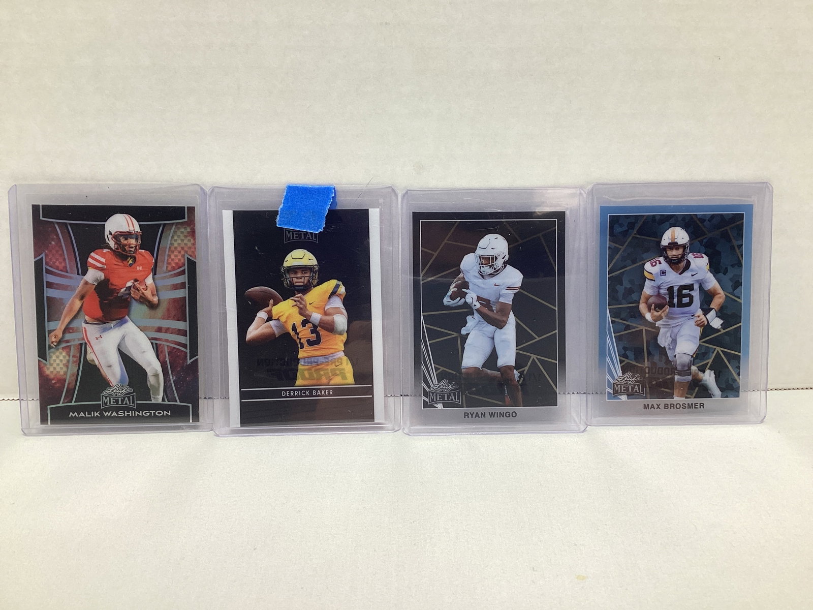 Four Leaf 1/1 Pre Production Proof Football Cards (1 of 2)
