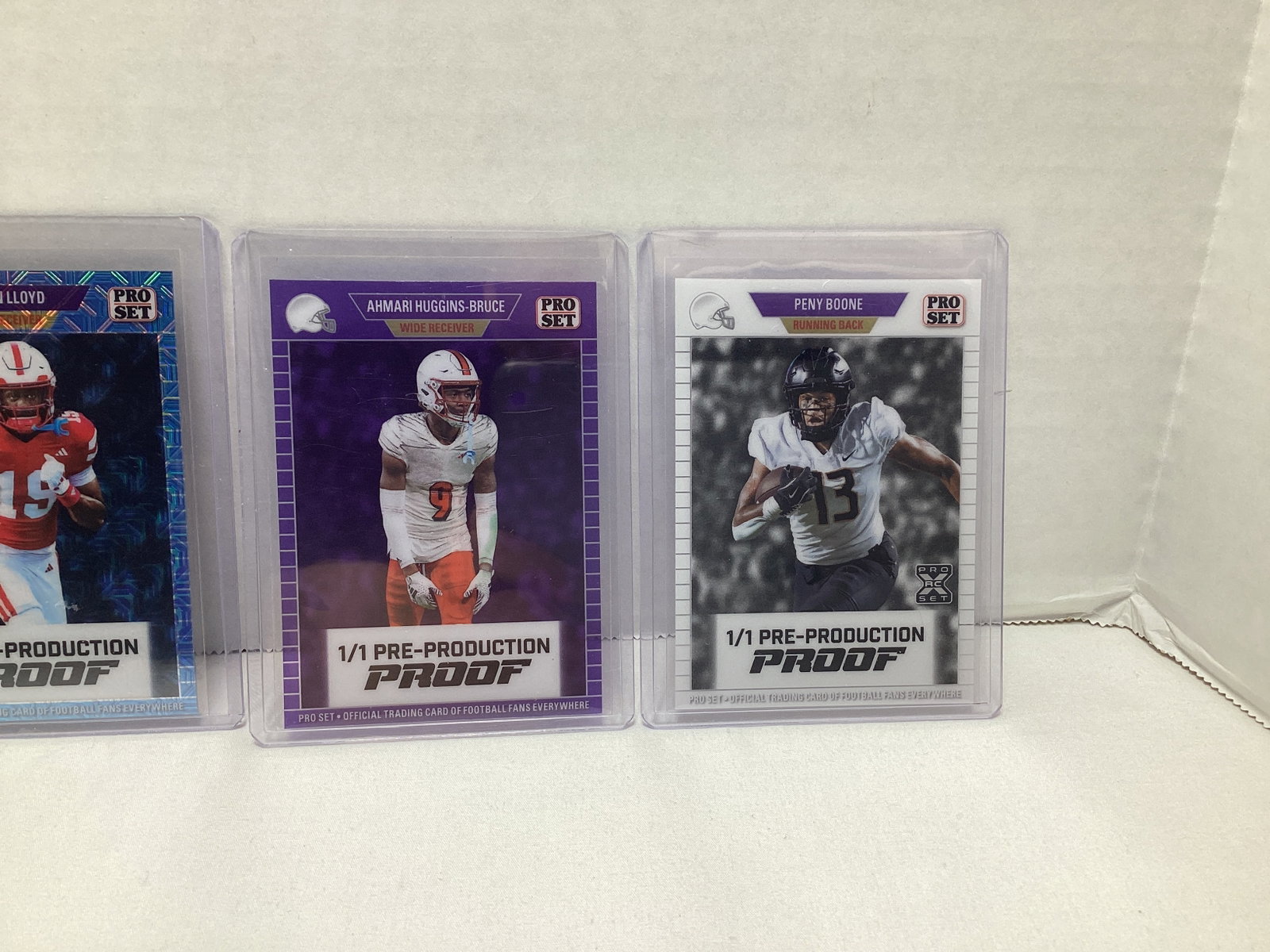 Five Leaf Pro Set 1/1 Pre Production Football Cards - 3
