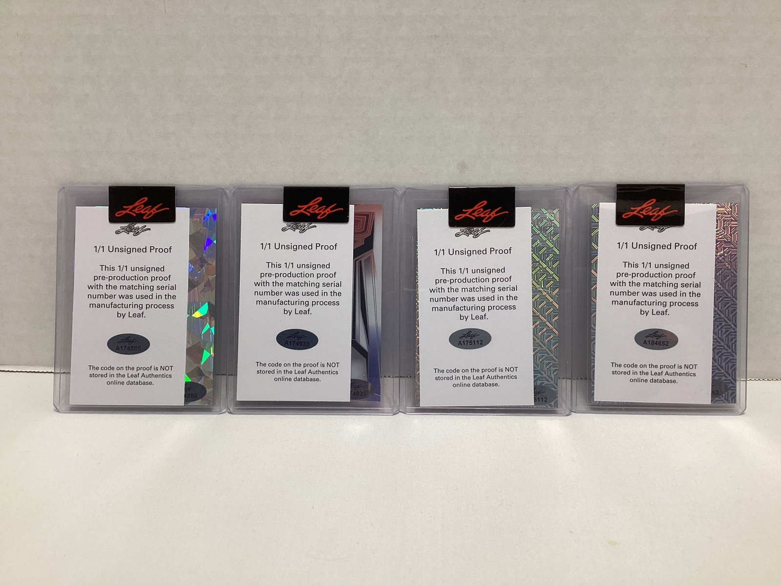 Four Leaf Metal 1/1 Pre Production Football Cards - 4