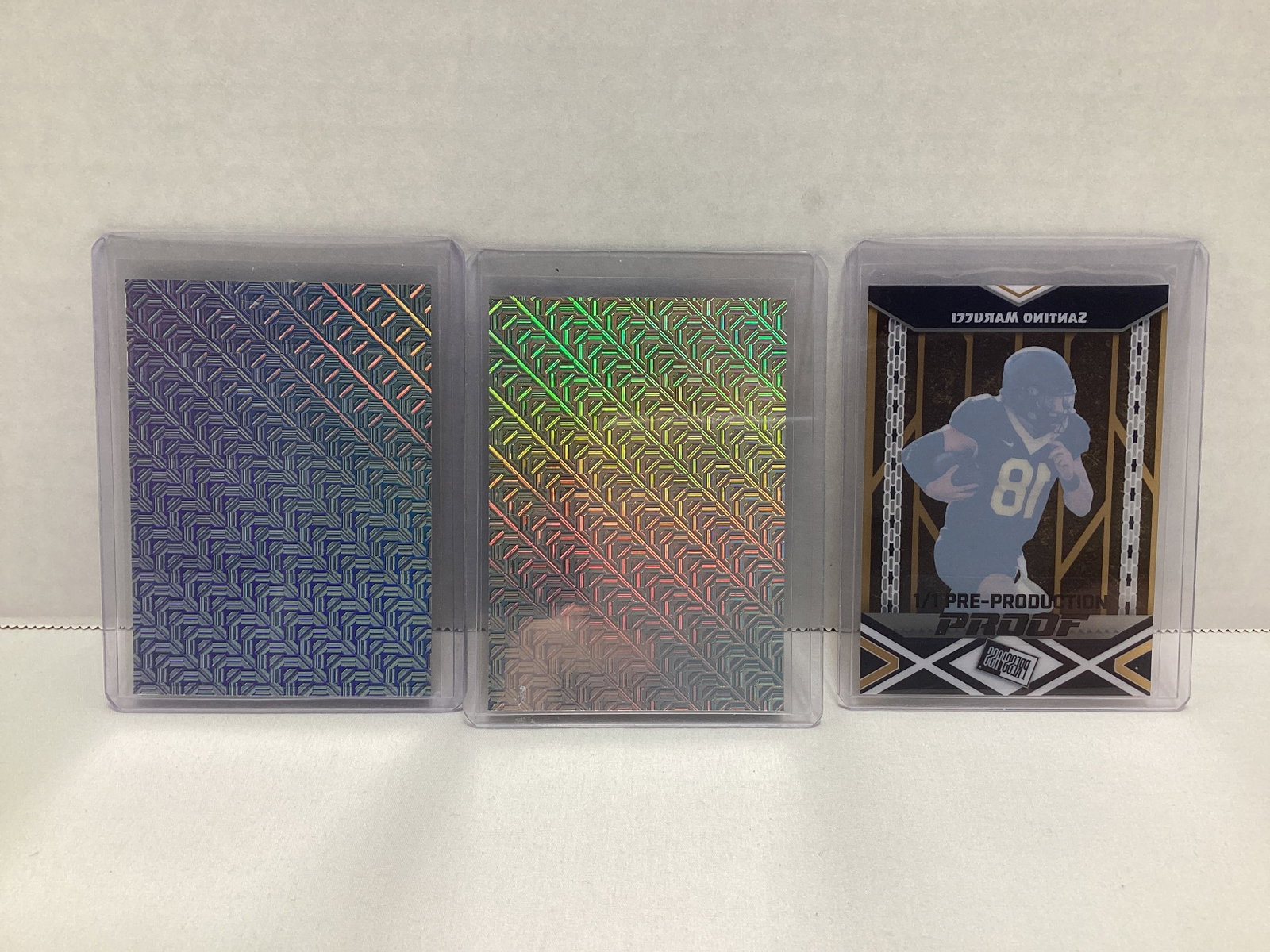 Three Leaf Press Pass 1/1 Pre Production Football Cards - 2