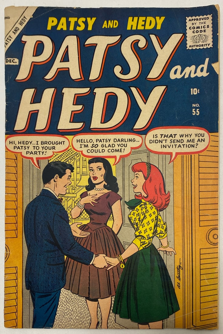Patsy and Hedy 55 Atlas Comic Book: 1957, please preview and see all photos for condition