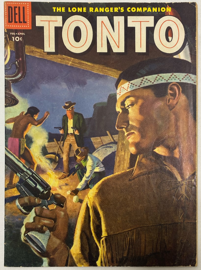 Tonto 22 Dell Lone Ranger Comic Book: 1956, please preview and see all photos for condition