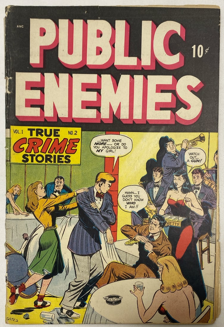 Public Enemies 2 True Crime Comic Book (1 of 8)