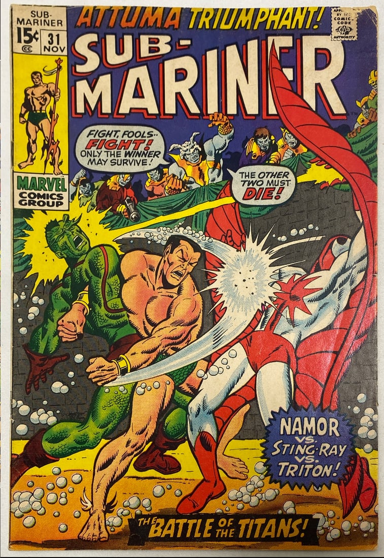 Submariner 31 Marvel Comic Book (1 of 8)