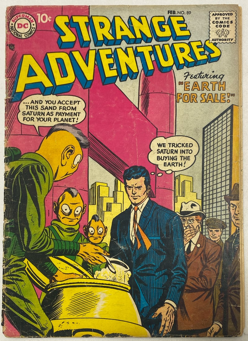 Strange Adventures 89 DC Comic Book: 1958, please preview and see all photos for condition