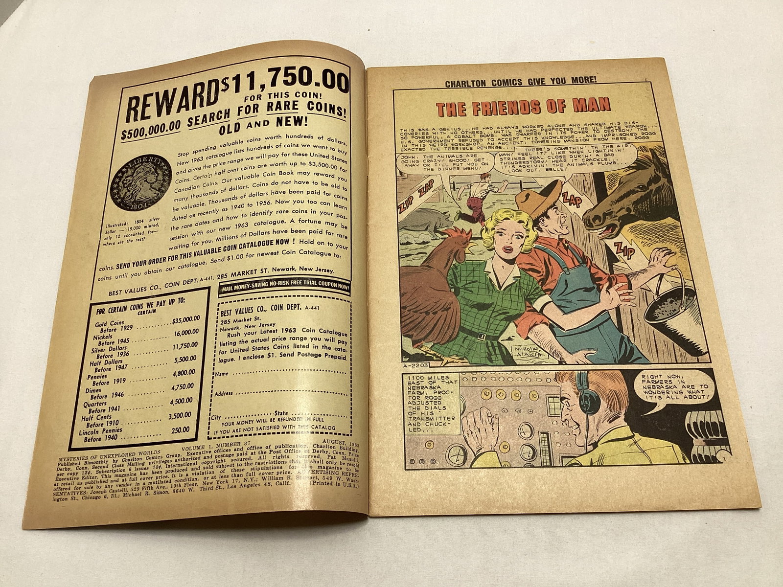 Mysteries of Unexplained Worlds 37 Charlton Comic Book - 6