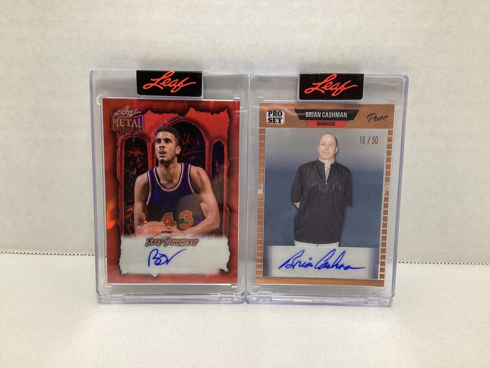 Two Leaf Autographed Cards (1 of 2)