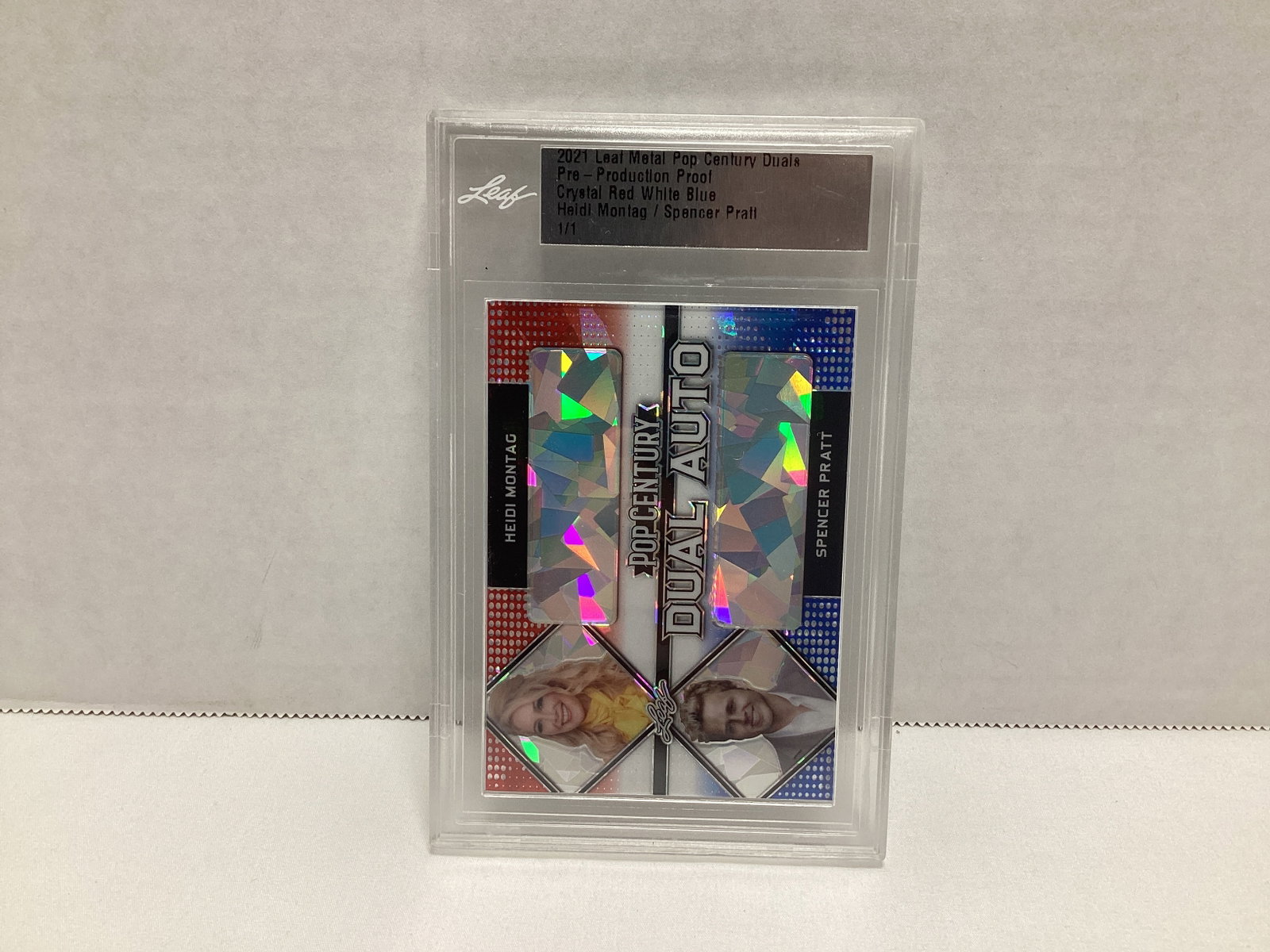 Encapsulated 2021 Leaf Metal Heidi Montag and Spencer Pratt 1/1 Card (1 of 2)