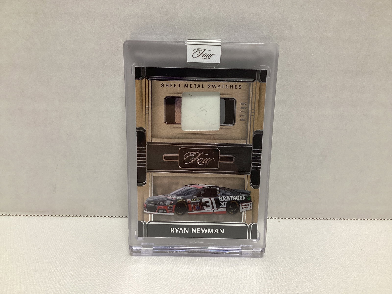 2025 Panini Turn Four Ryan Newman Sheet Metal 87/99 NASCAR Card: .
