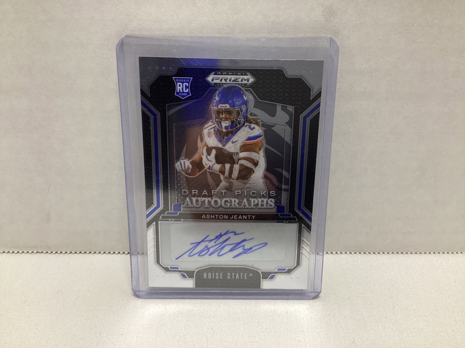 2025 Panini Prizm Ashton Jeanty Rookie Autograph Boise State Football Card: .