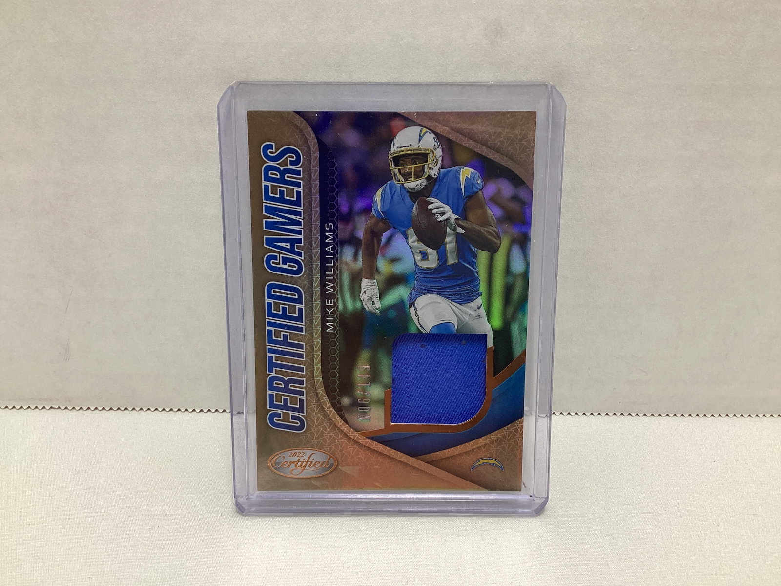 2022 Panini Certified Mike Williams Relic 6/149 Football Card: .