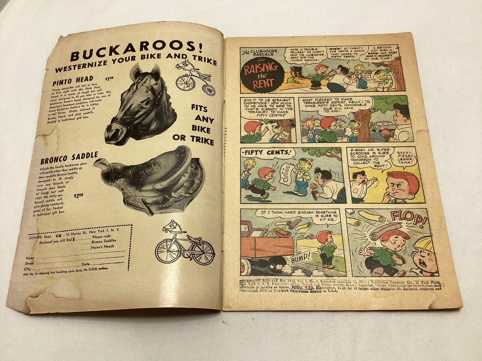 Clubhouse Rascals 2 Magazine Enterprises Comic Book - 6