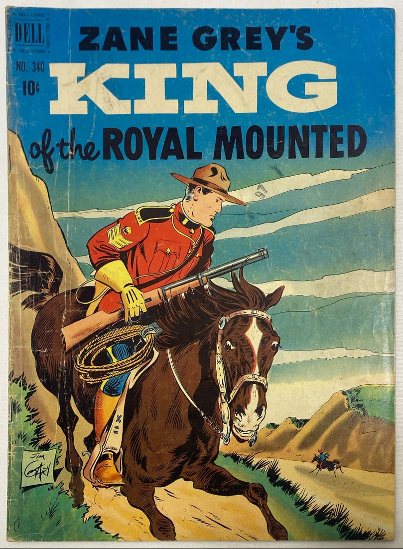 Four Color 340 Dell Zane Grey's King of the Royal Mounted Comic Book (1 of 8)