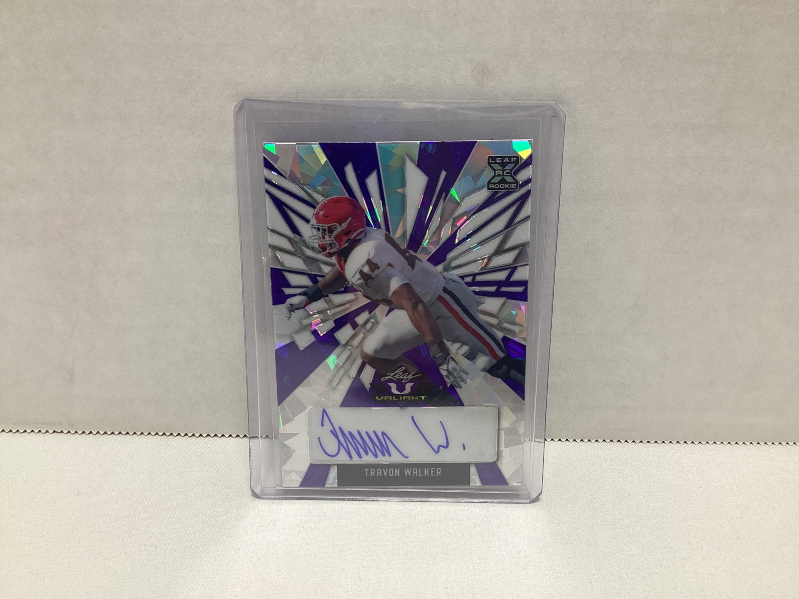 2022 Leaf Valiant Travon Walker Rookie Autographed 2/10 Football Card: .