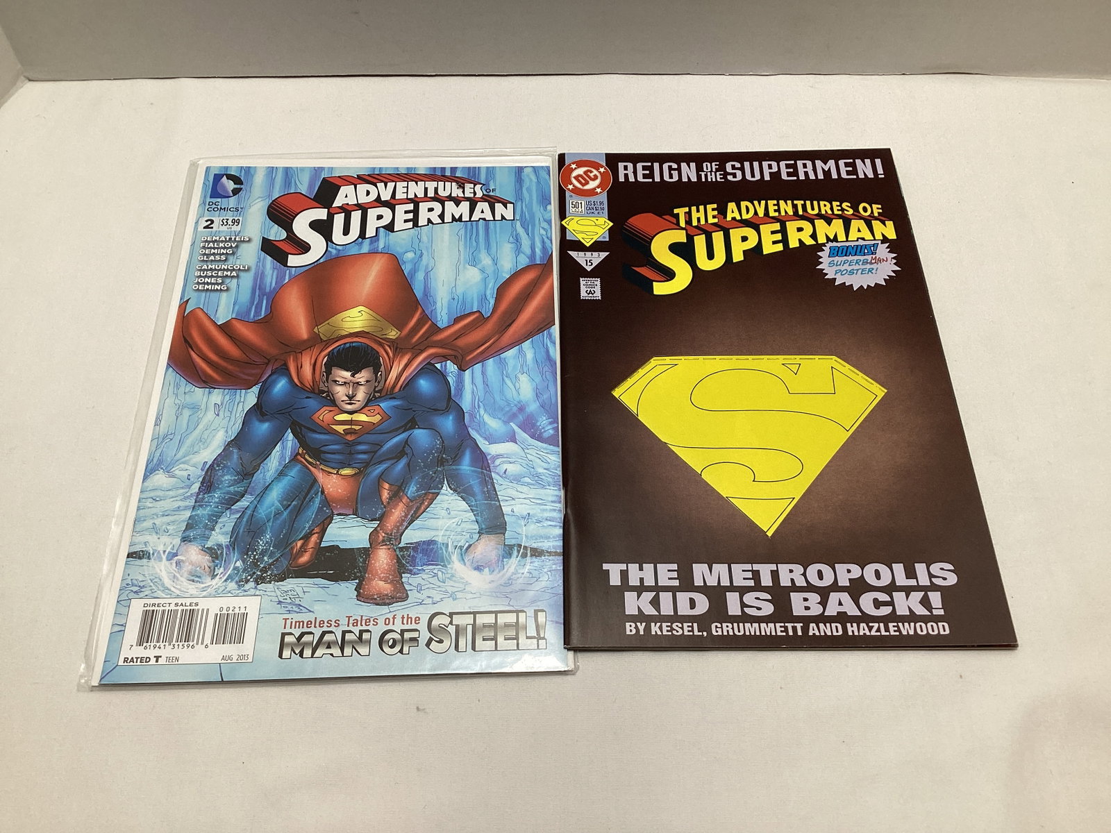 Five Superman DC Comic Books - 2