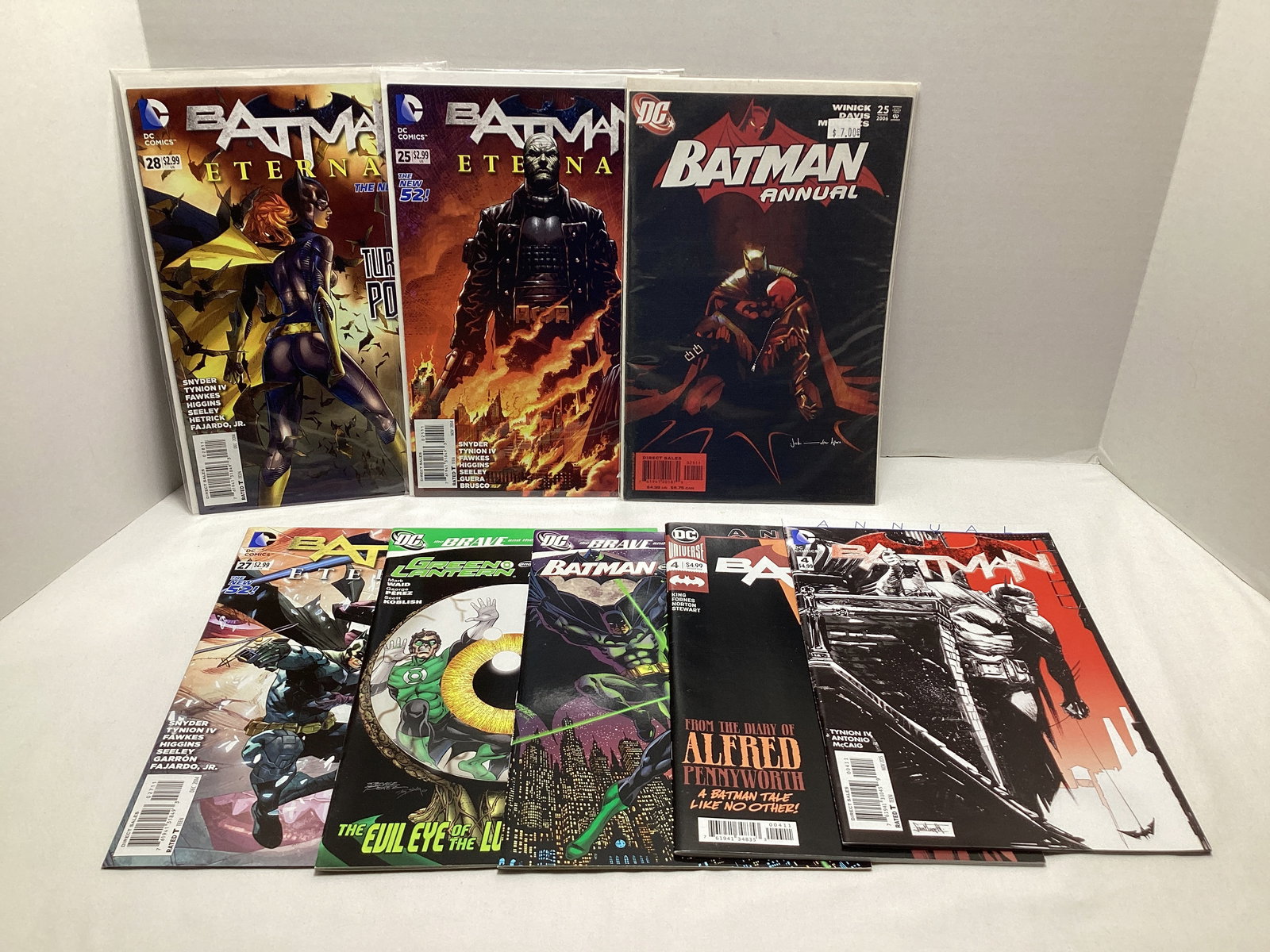Eight Batman DC Comic Books: .