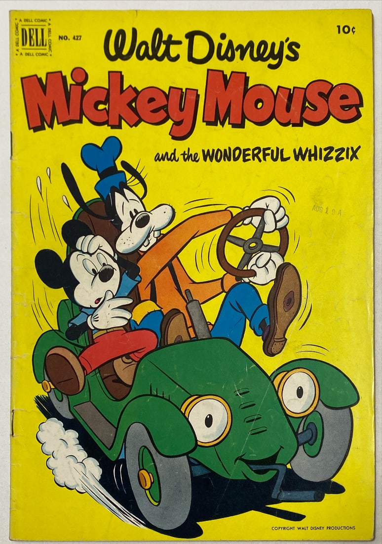 Four Color 427 Dell Walt Disney's Mickey Mouse Comic Book: 1952, please preview and see all photos for condition