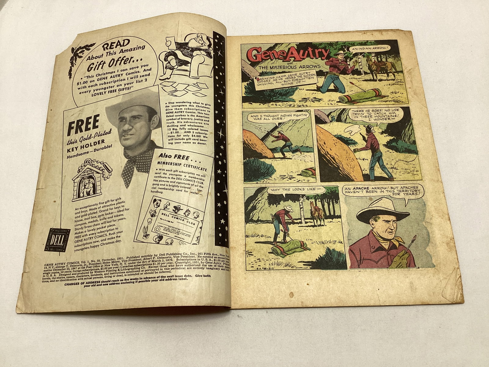 Gene Autry Comics 58 Dell Western Comic Book - 6