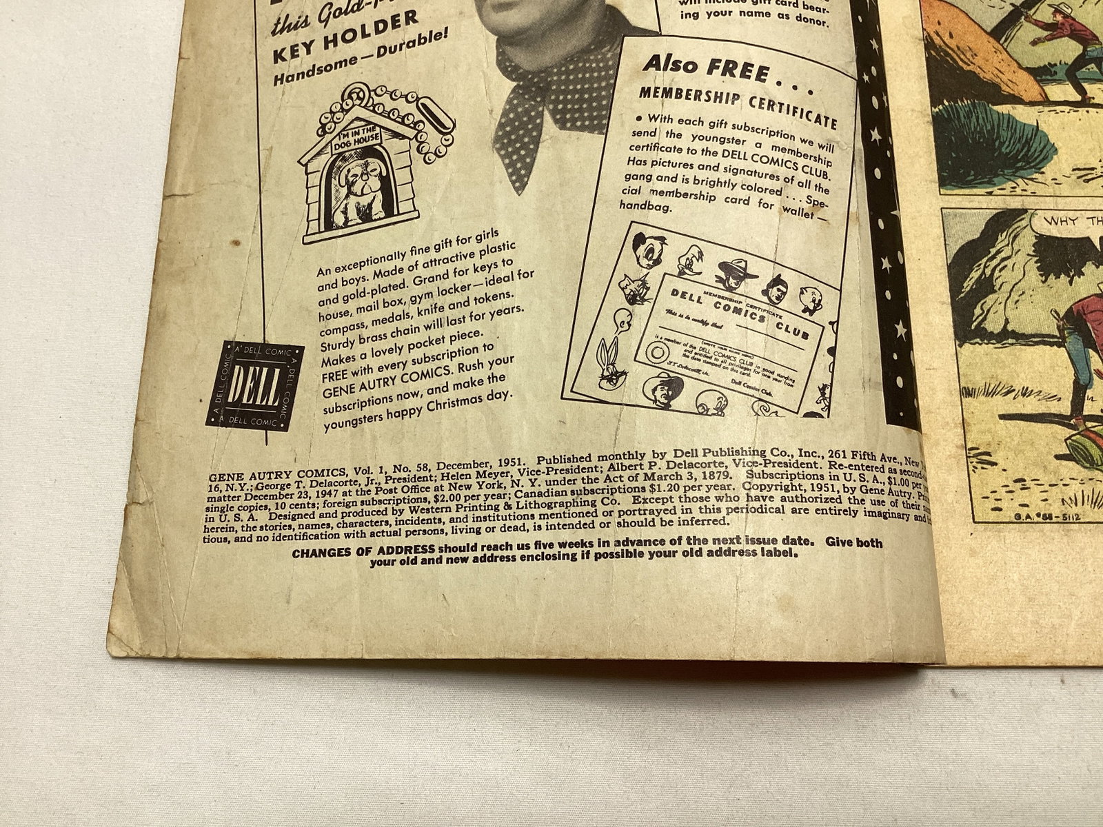 Gene Autry Comics 58 Dell Western Comic Book - 7