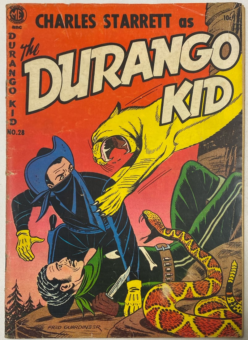 The Durango Kid 28 Magazine Enterprises Comic Book: 1954, please preview and see all photos for condition