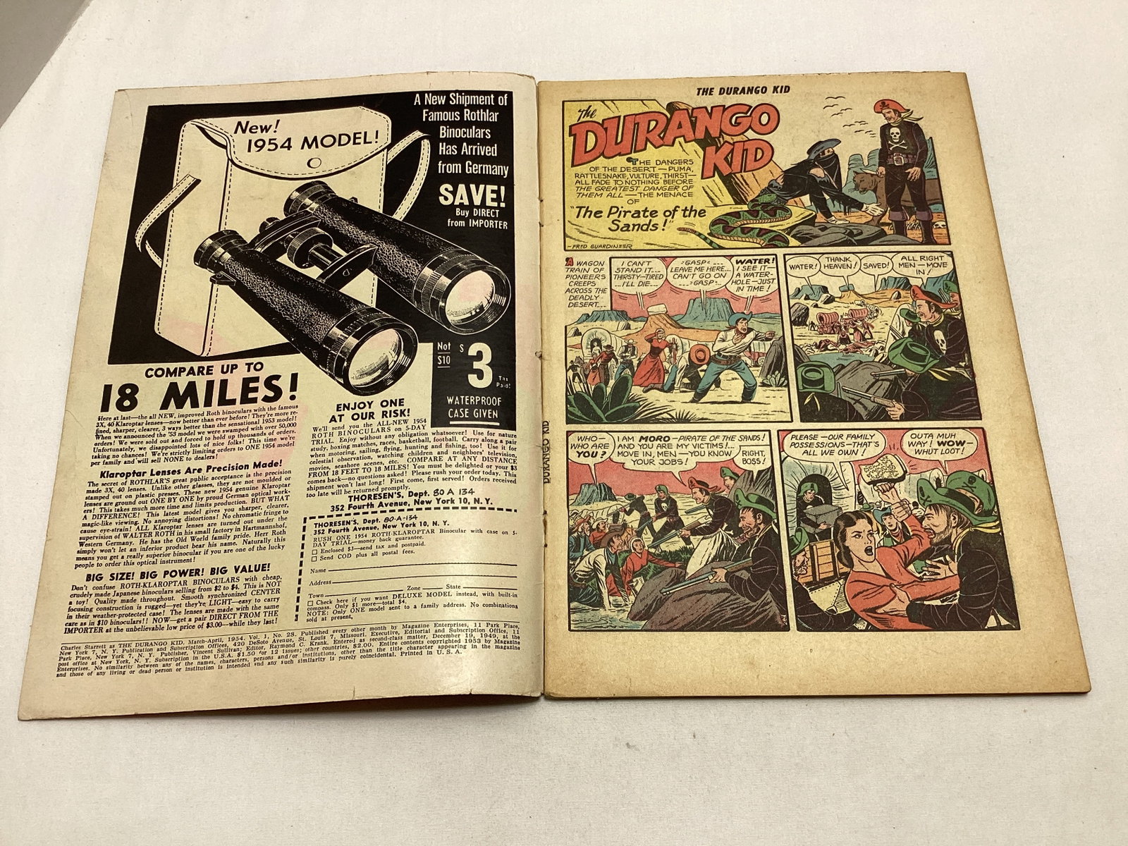 The Durango Kid 28 Magazine Enterprises Comic Book - 6