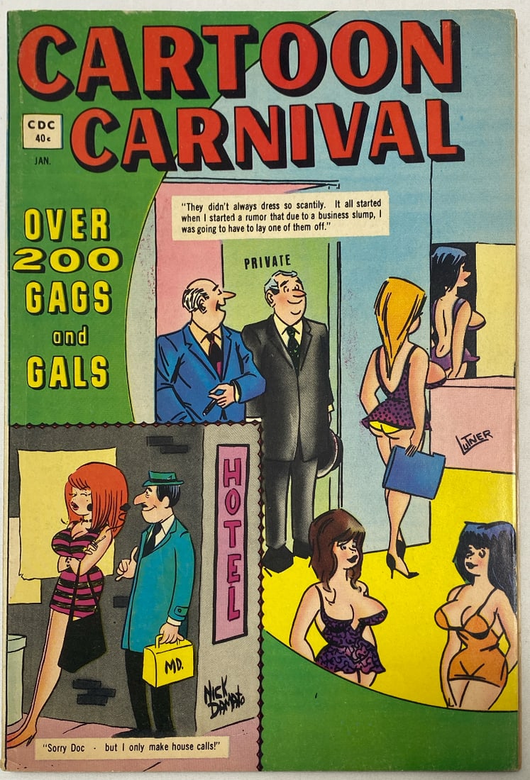 Cartoon Carnival 43 Charlton Comic Book: 1972, please preview and see all photos for condition