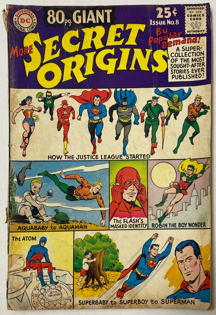 80 Page Giant 8 DC Secret Origins Comic Book (1 of 8)