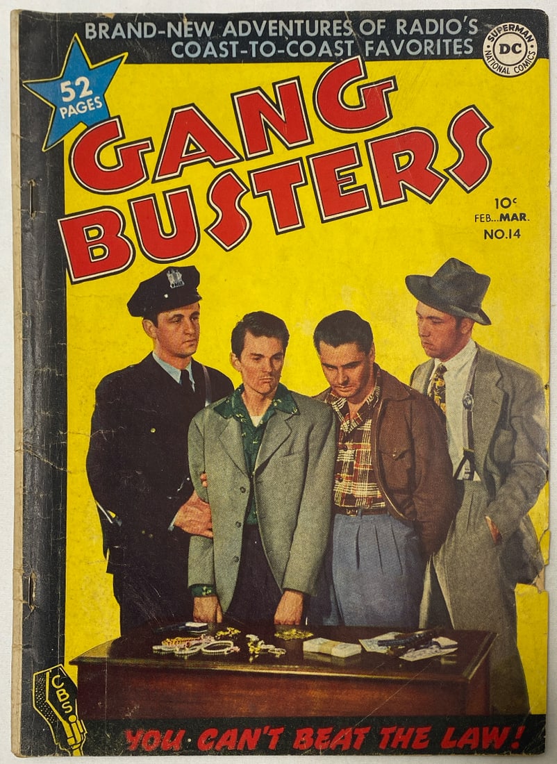 Gang Busters 14 DC Comic Book: 1950, please preview and see all photos for condition