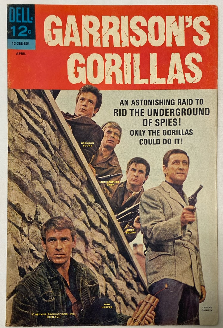 Garrison's Gorillas 2 Dell Comic Book: 1968, please preview and see all photos for condition