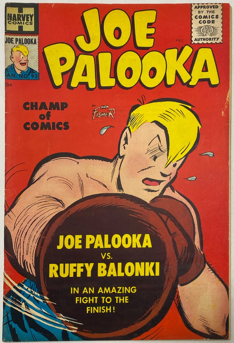 Joe Palooka 93 Harvey Comic Book: 1956, please preview and see all photos for condition