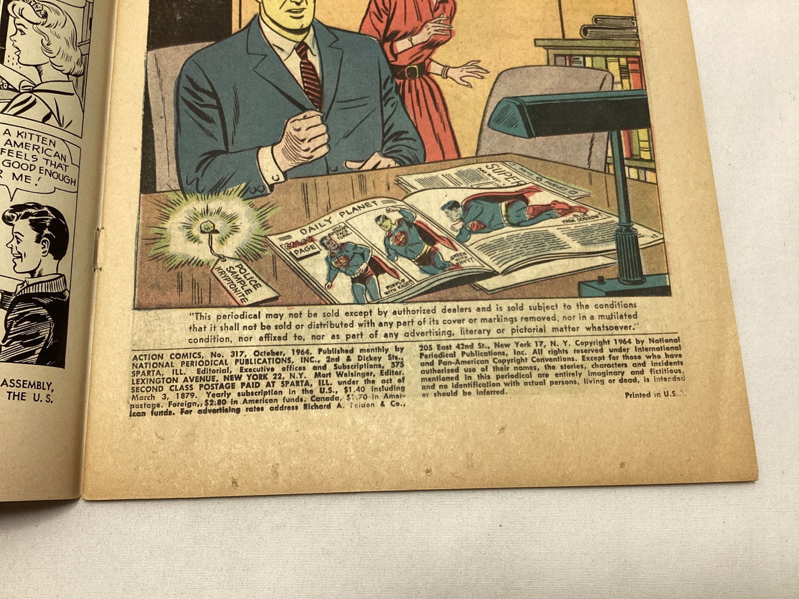 Action Comics 317 DC Superman Comic Book - 7