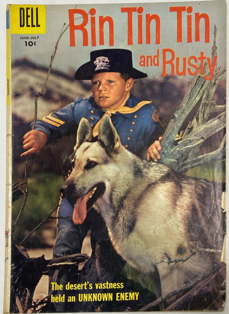 Rin Tin Tin and Rusty 19 Dell Comic Book: 1957, please preview and see all photos for condition