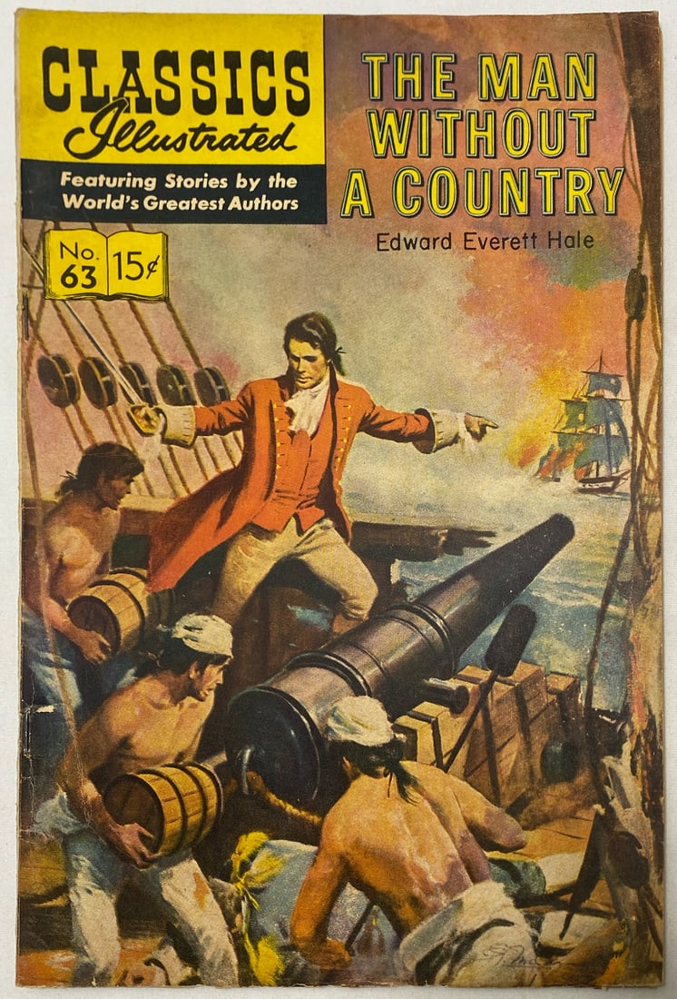 Classics Illustrated 63 (168) The Man Without a Country Comic Book: 1964, please preview and see all photos for condition