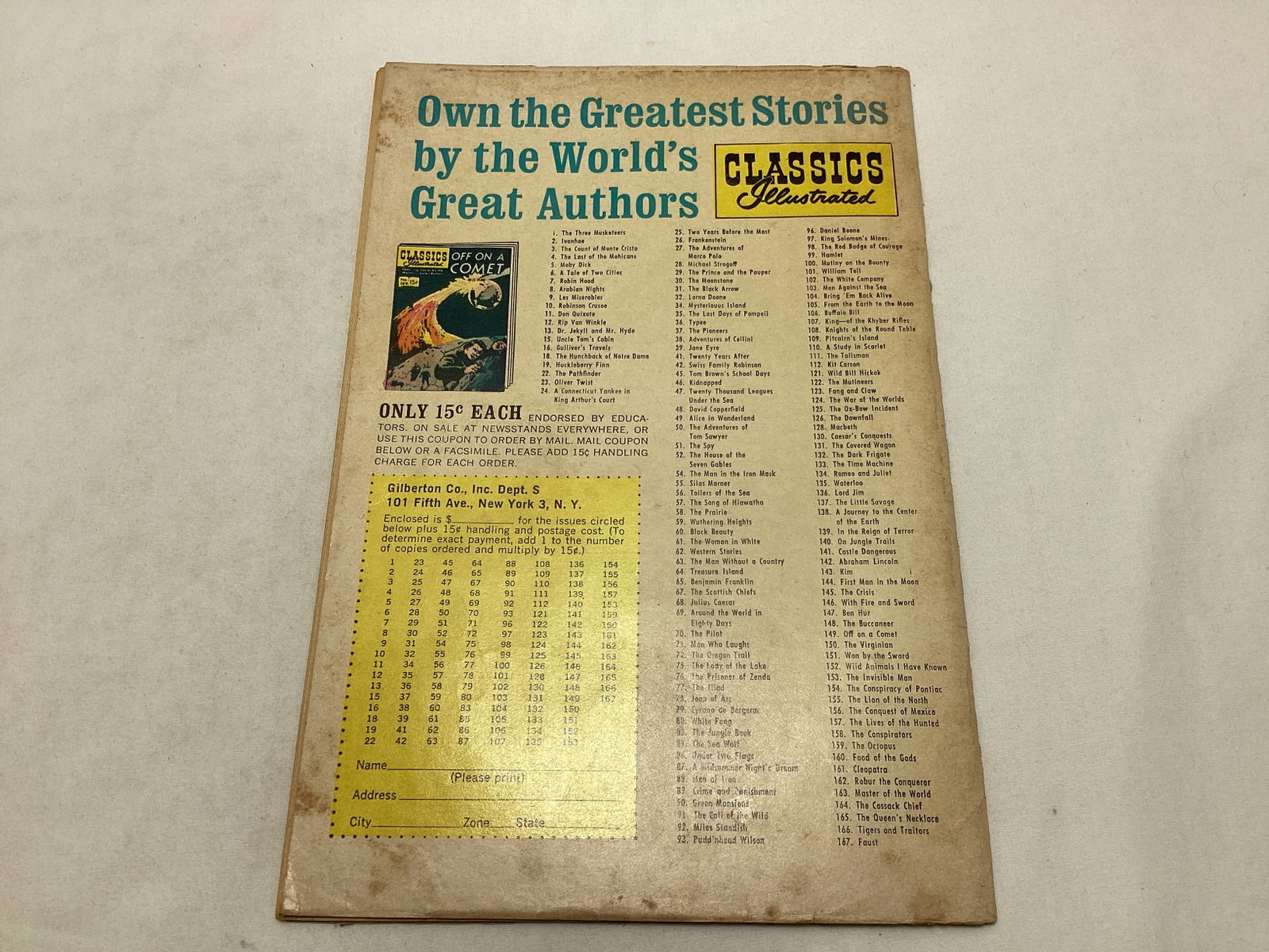 Classics Illustrated 63 (168) The Man Without a Country Comic Book - 8