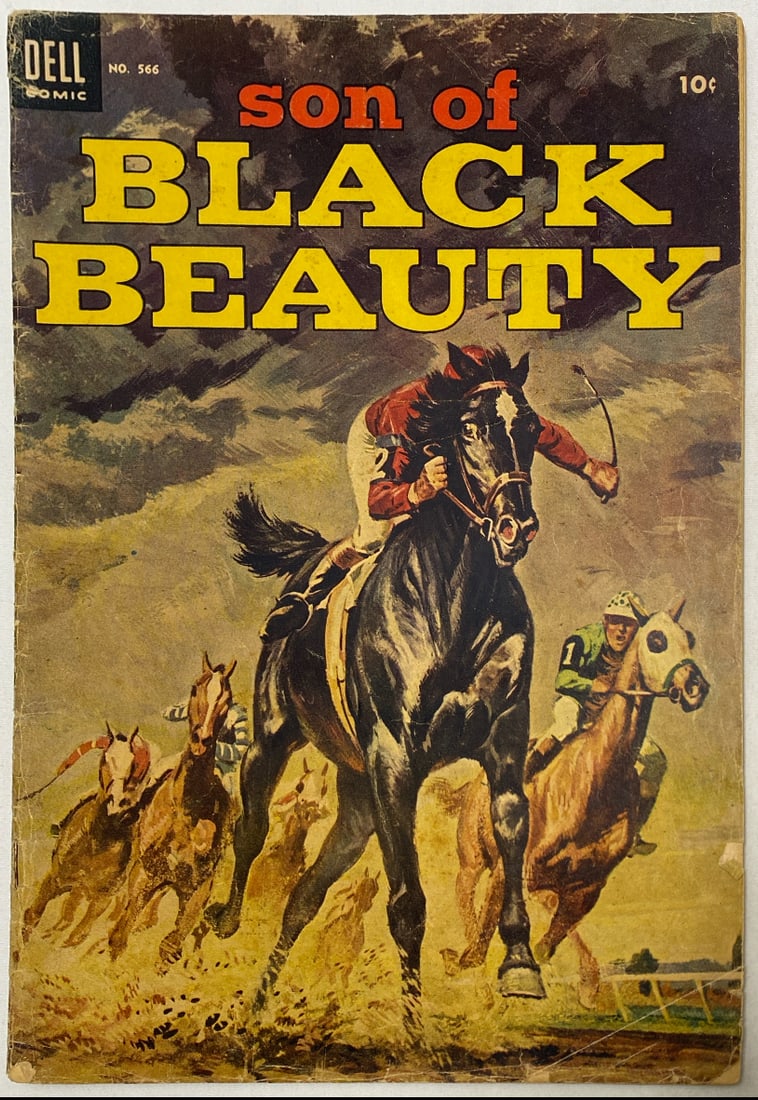 Four Color 566 Dell Son of Black Beauty Comic Book: 1954, please preview and see all photos for condition