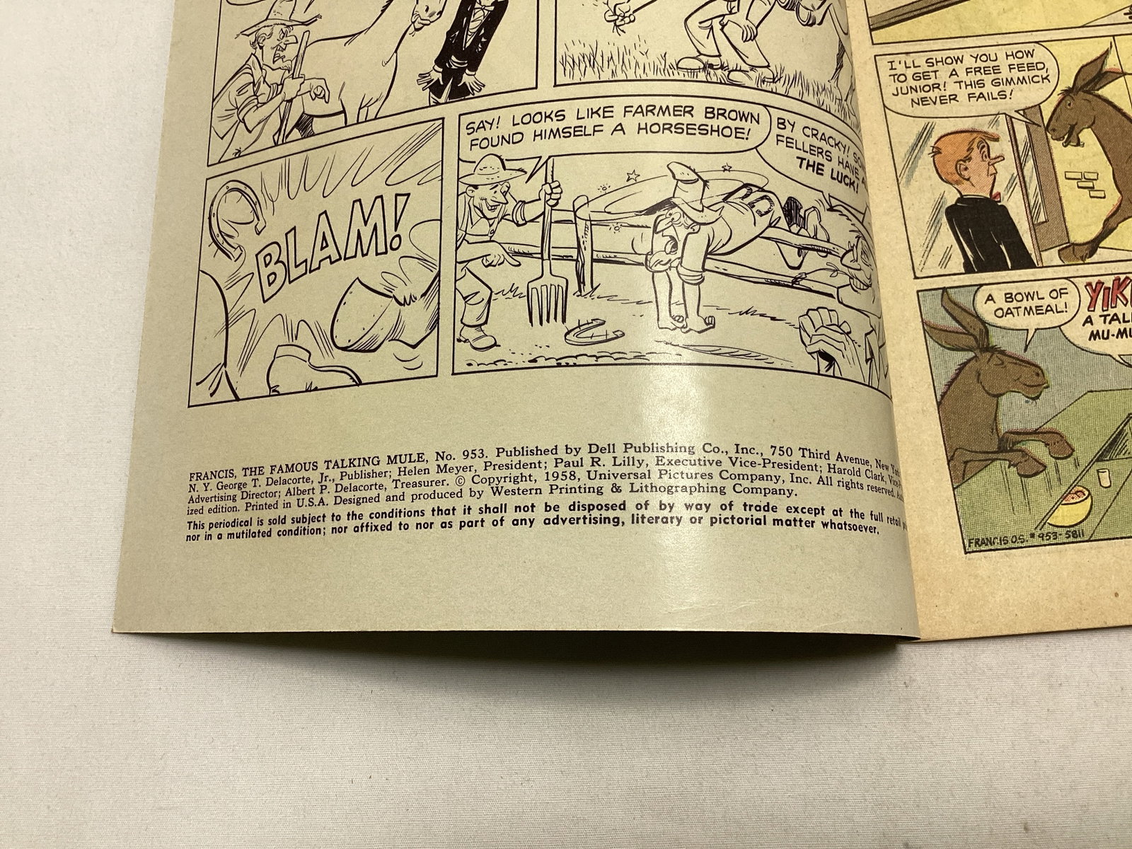 Four Color 953 Francis Comic Book - 7
