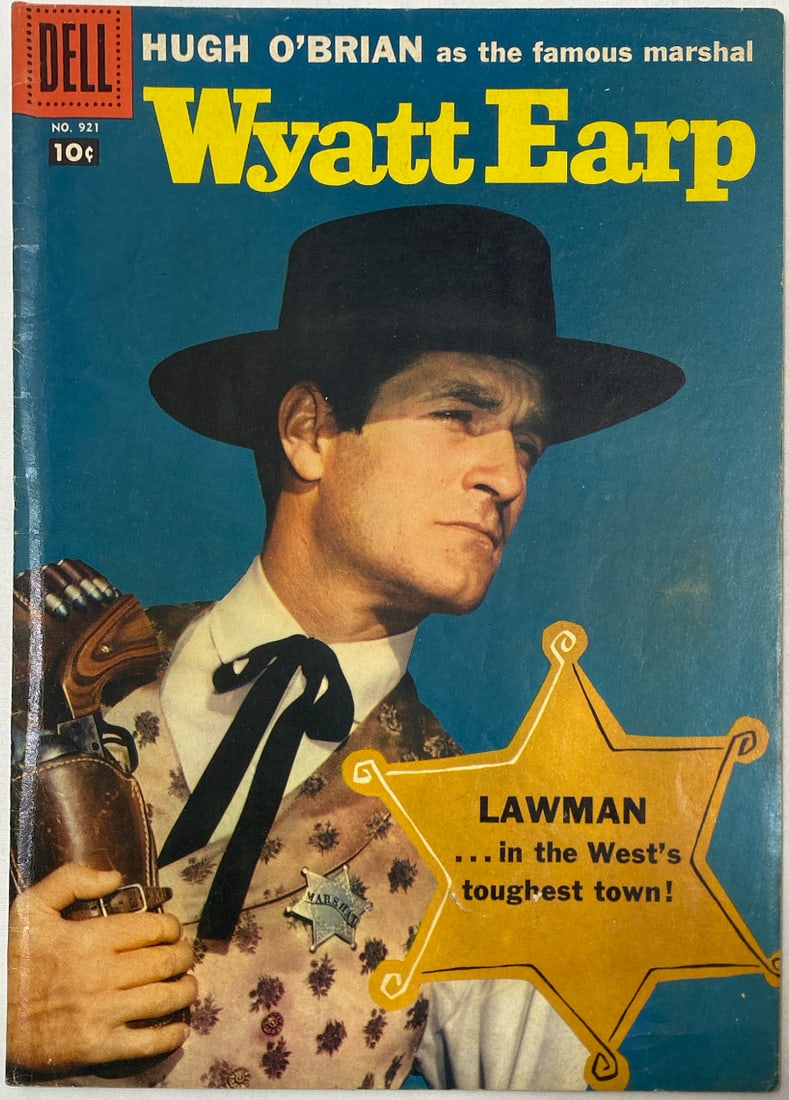 Four Color 921 Dell Wyatt Earp Comic Book: 1958, please preview and see all photos for condition