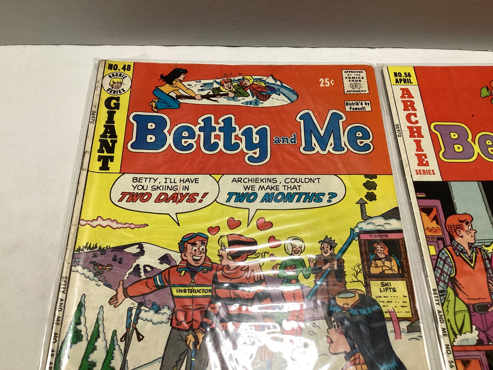 Two Betty and Me Archie Comic Books - 2