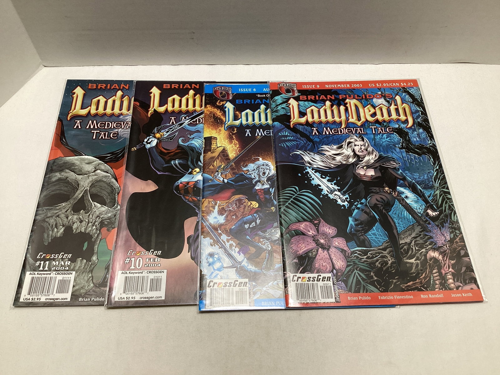 Four Lady Death Cross Gen Comic Books: please preview and see all photos for condition