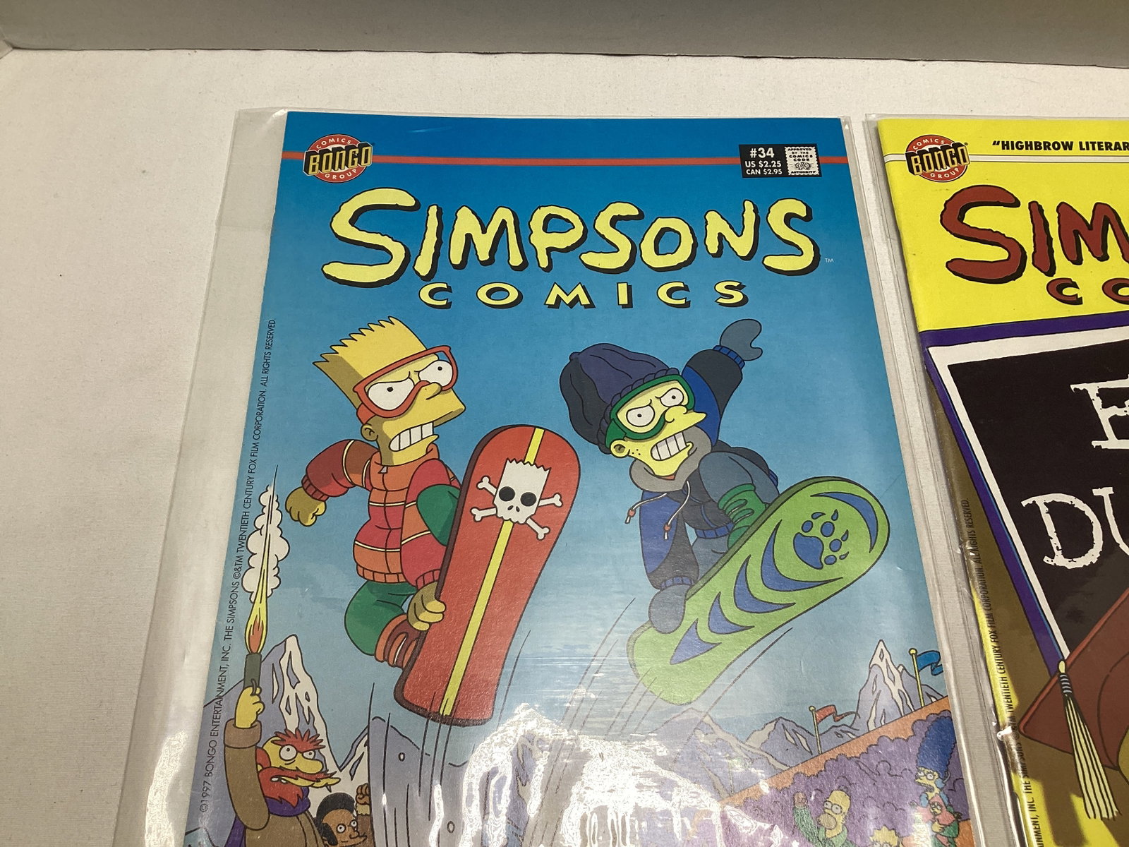 Two Simpsons Bongo Comic Books - 2
