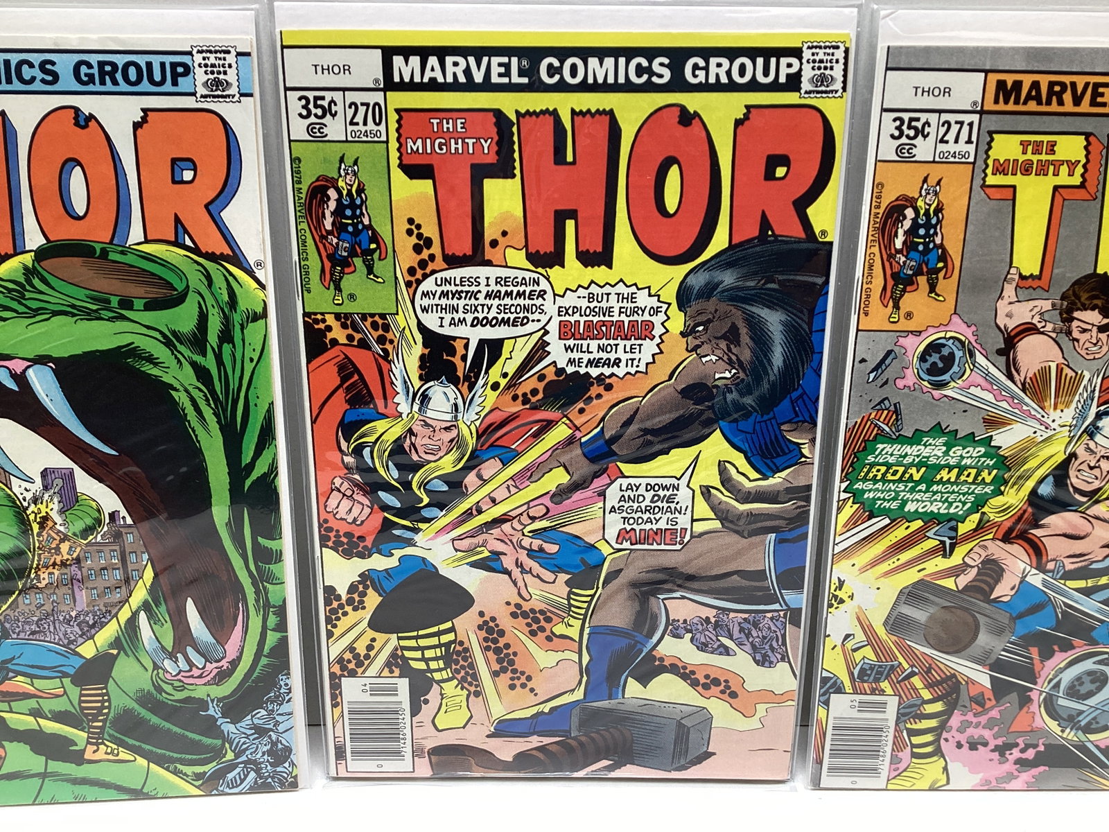 Three Thor Marvel Comic Books - 3