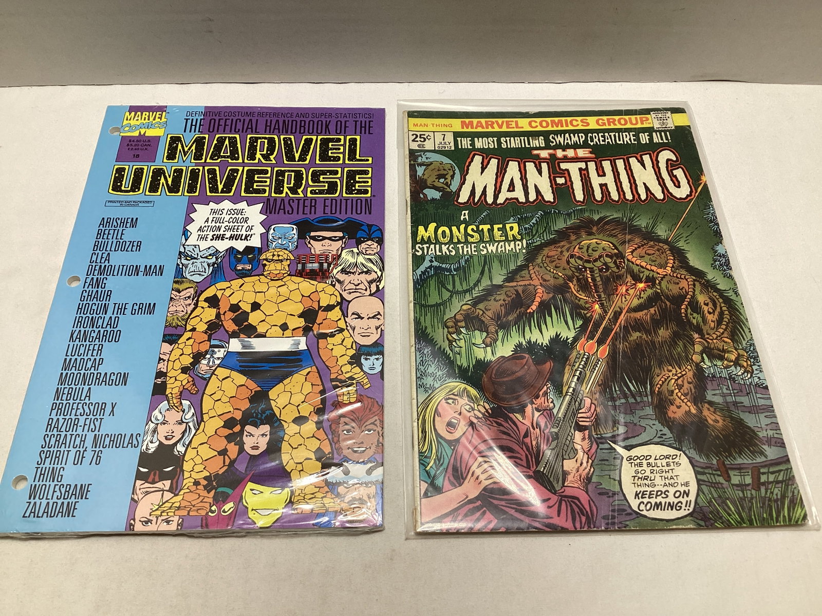 Two Marvel Comic Books: please preview and see all photos for condition