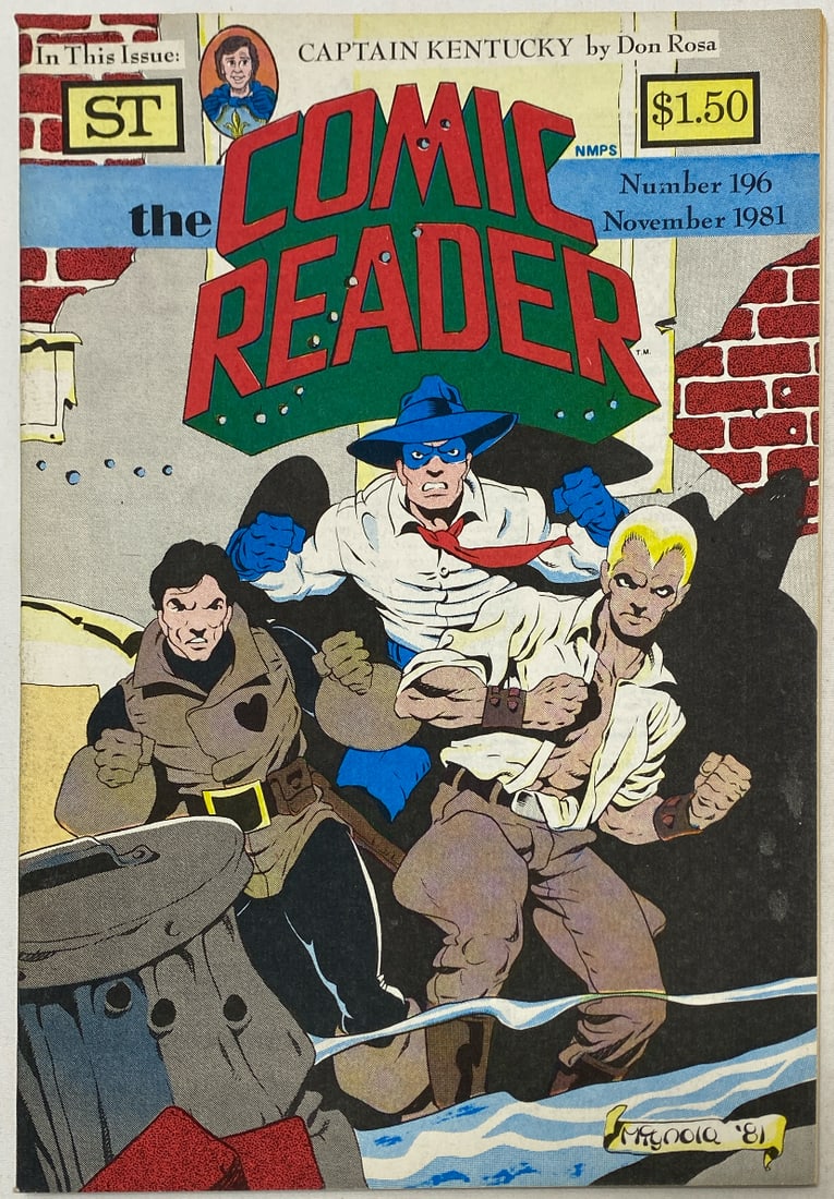 The Comic Reader 196 Comic Magazine: 1981, please preview and see all photos for condition