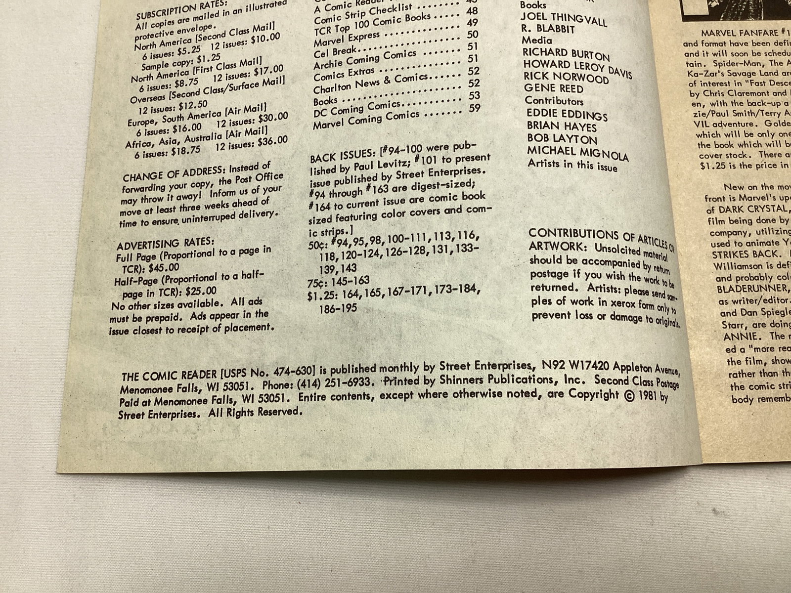 The Comic Reader 196 Comic Magazine - 7