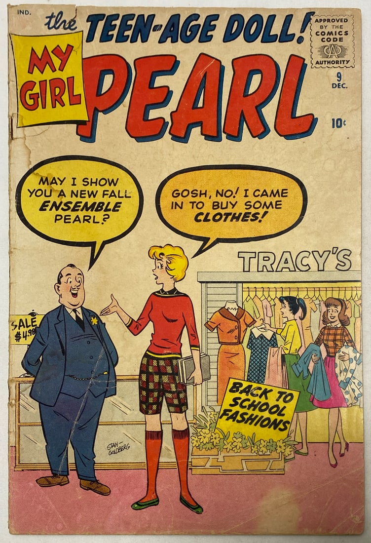 My Girl Pearl 9 Atlas Comic Book: please preview and see all photos for condition